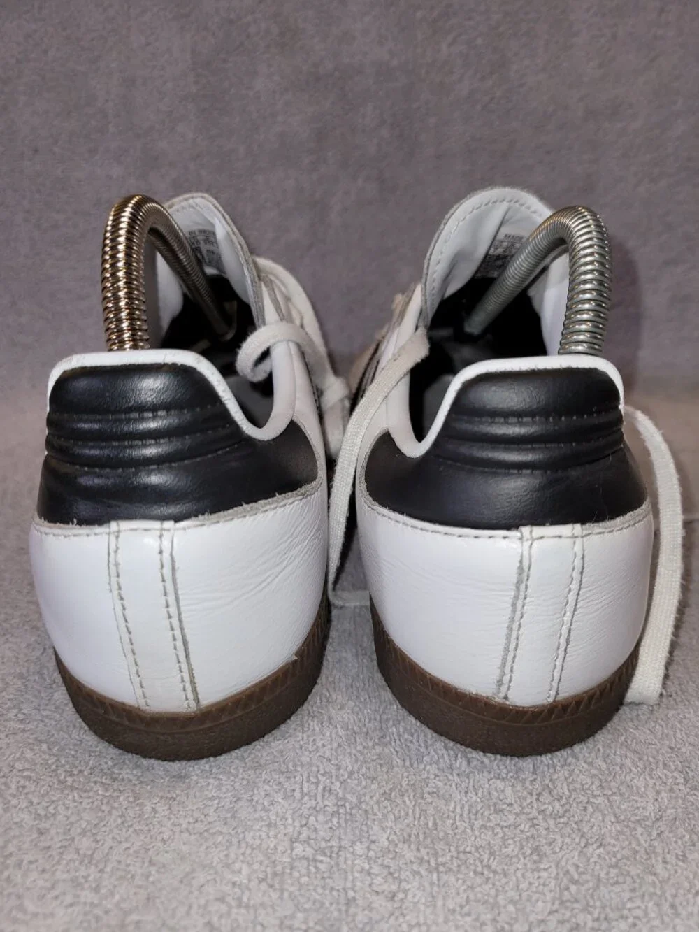 Adidas Samba OG Big Kid's Size 7 White Black Brown Gum Sneakers (#1881)